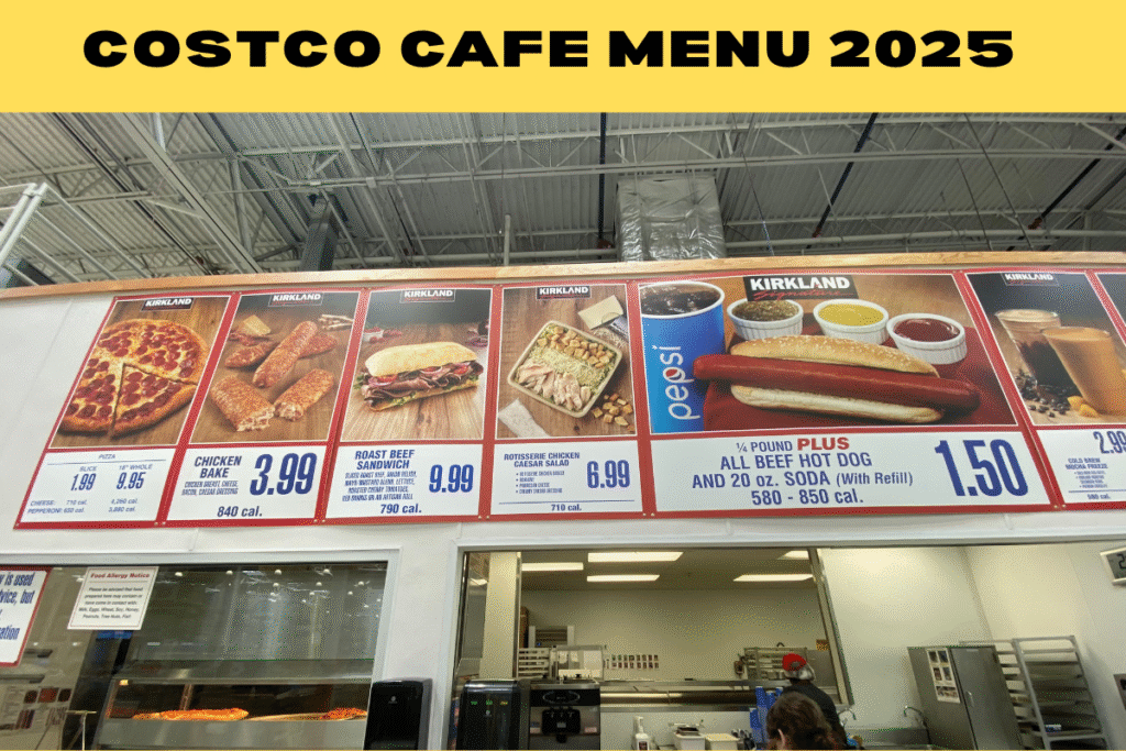 Costco Cafe Menu 2025
