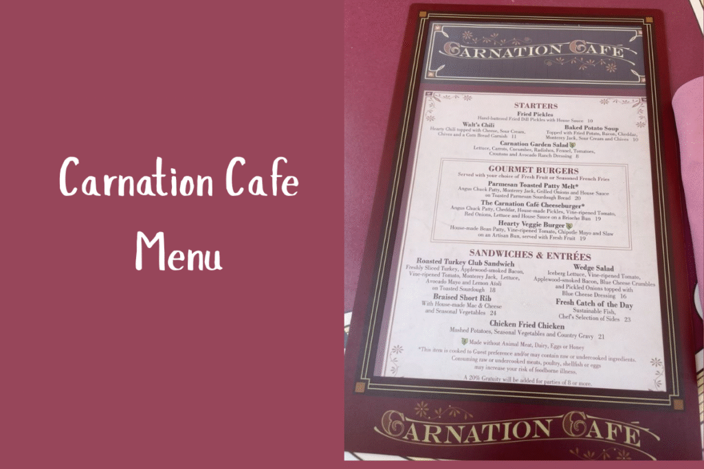 Carnation Cafe Menu Price | Hours & Deals 2025