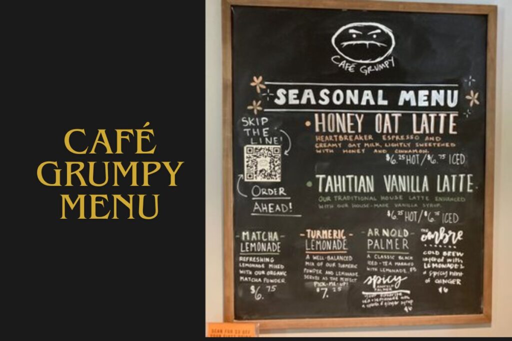 Café Grumpy Menu