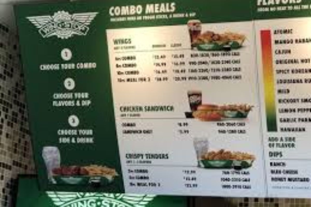 Wingstop Menu With Prices In USA