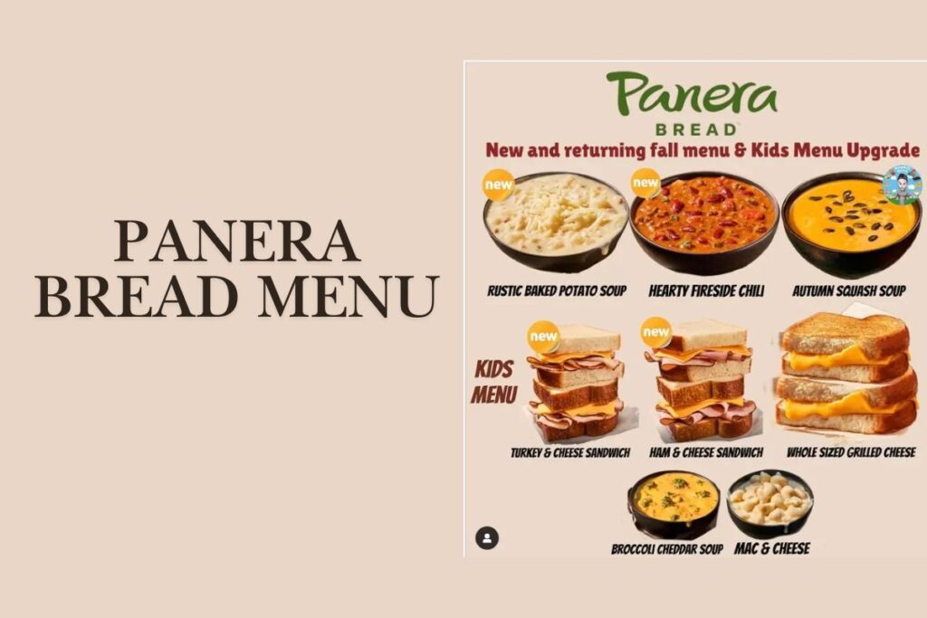 Panera Bread Menu